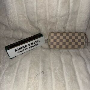 LOUIS VUITTON zippy wallet DAMIER AZUR print